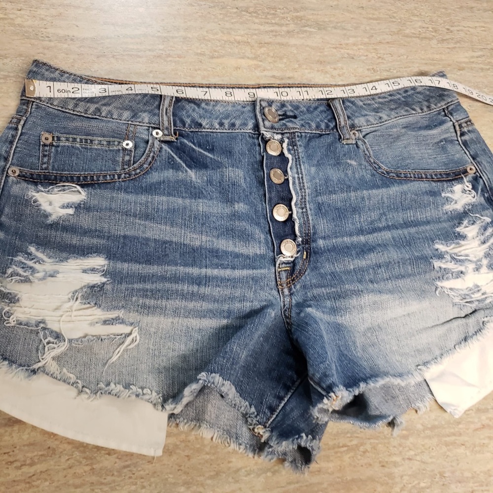 American Eagle High rise jean shorts